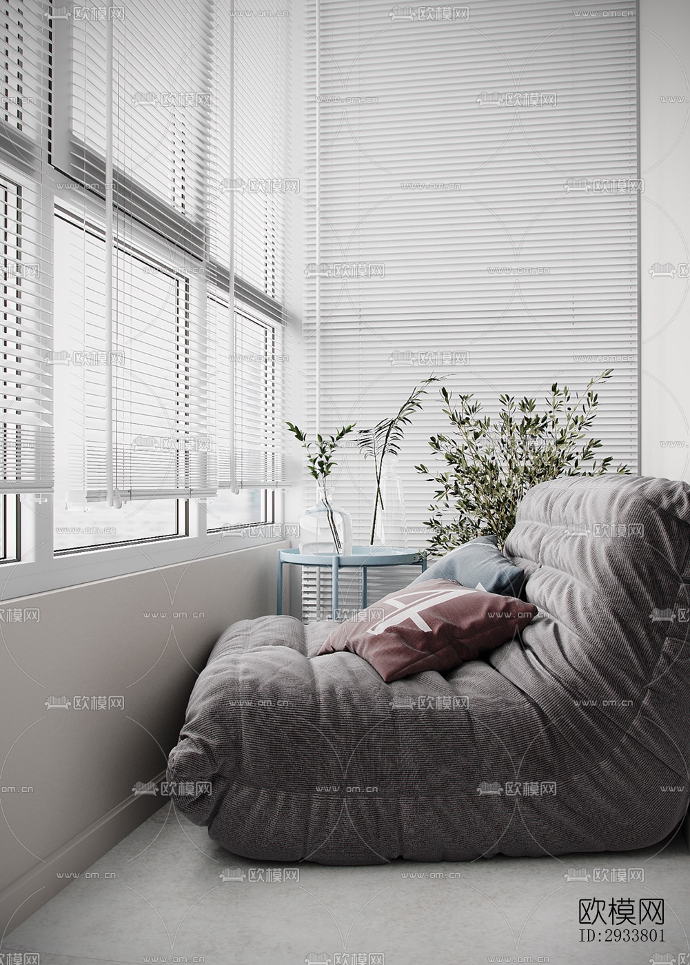 现代公寓效果图下载（渲染图14）