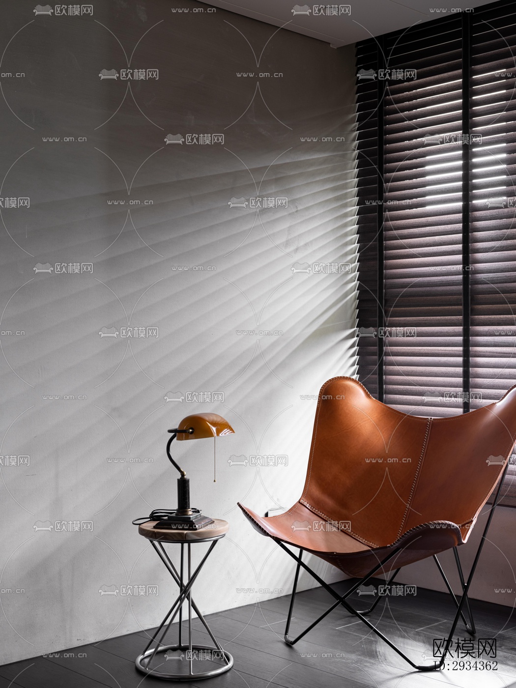 侘寂平层效果图下载（渲染图17）