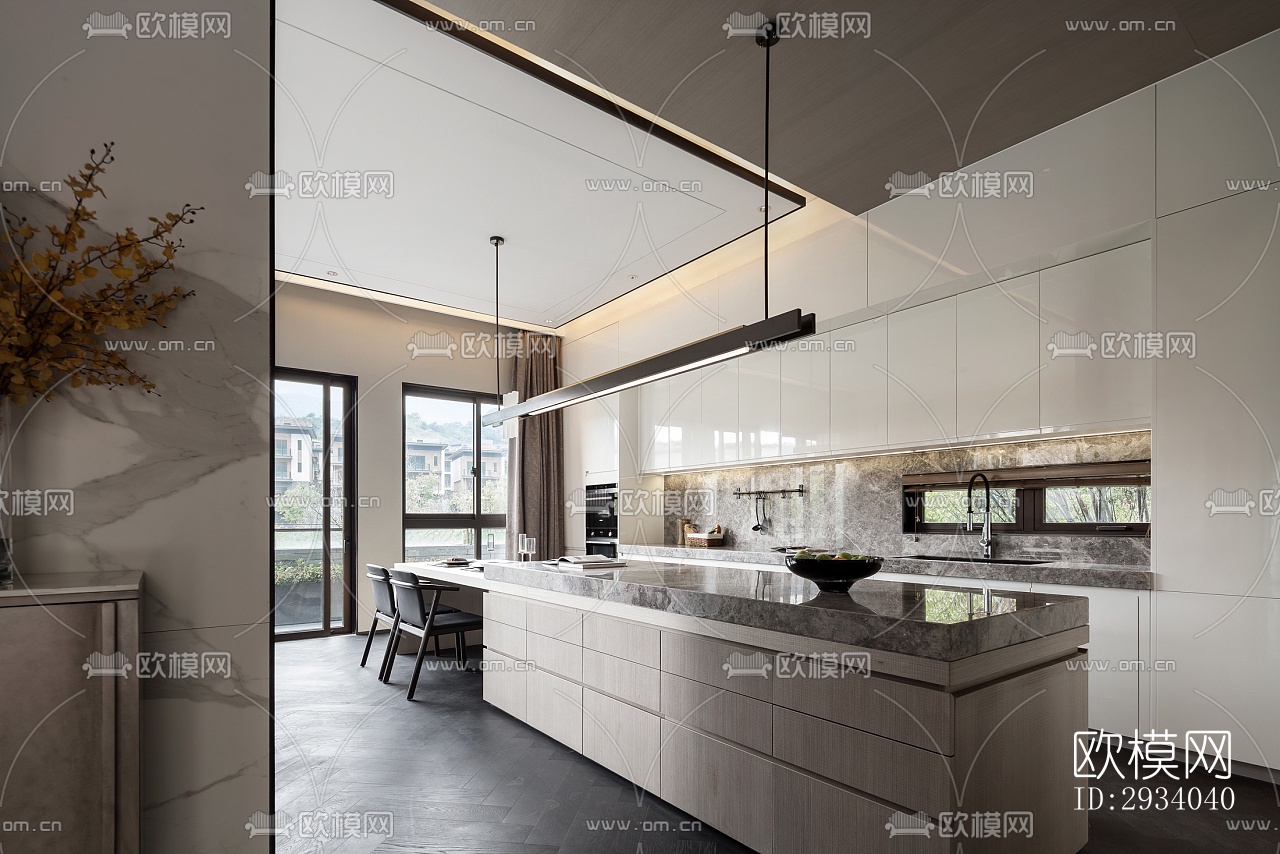 现代别墅效果图下载（渲染图15）