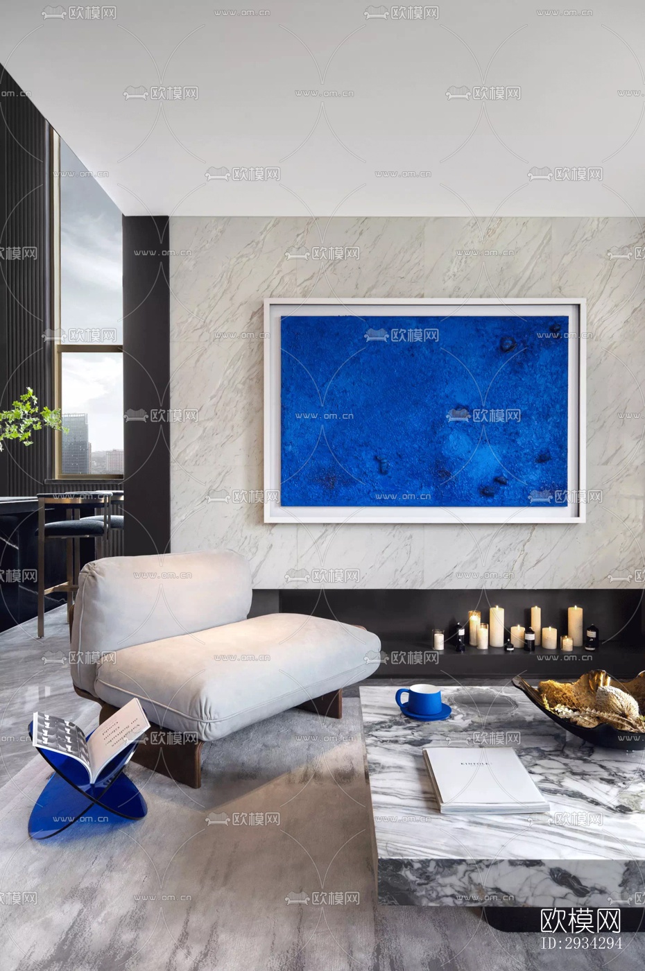 现代复式效果图下载（渲染图18）