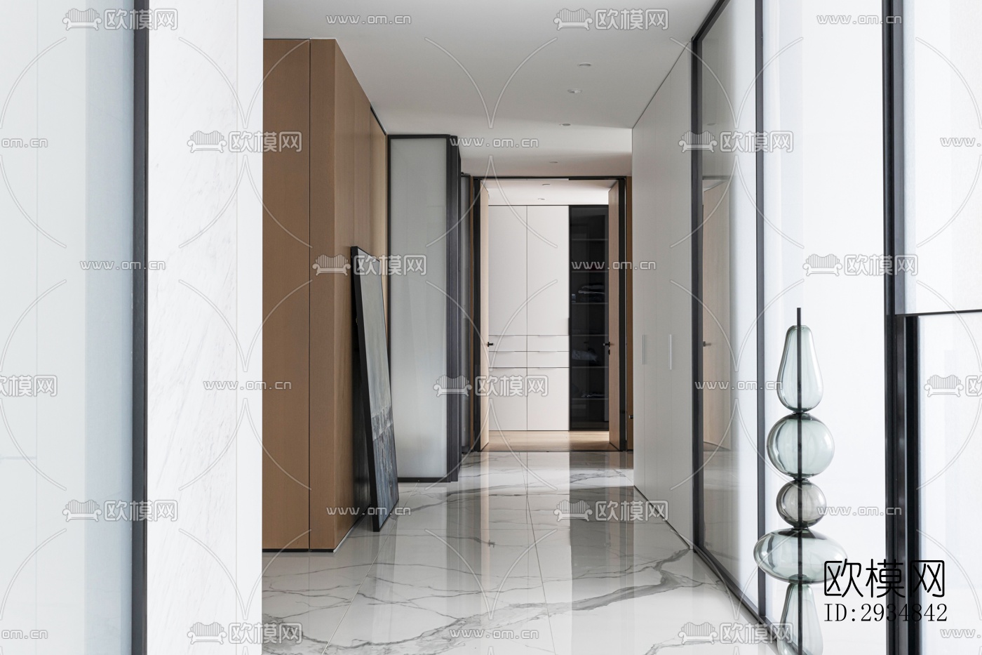 现代平层效果图下载（渲染图11）