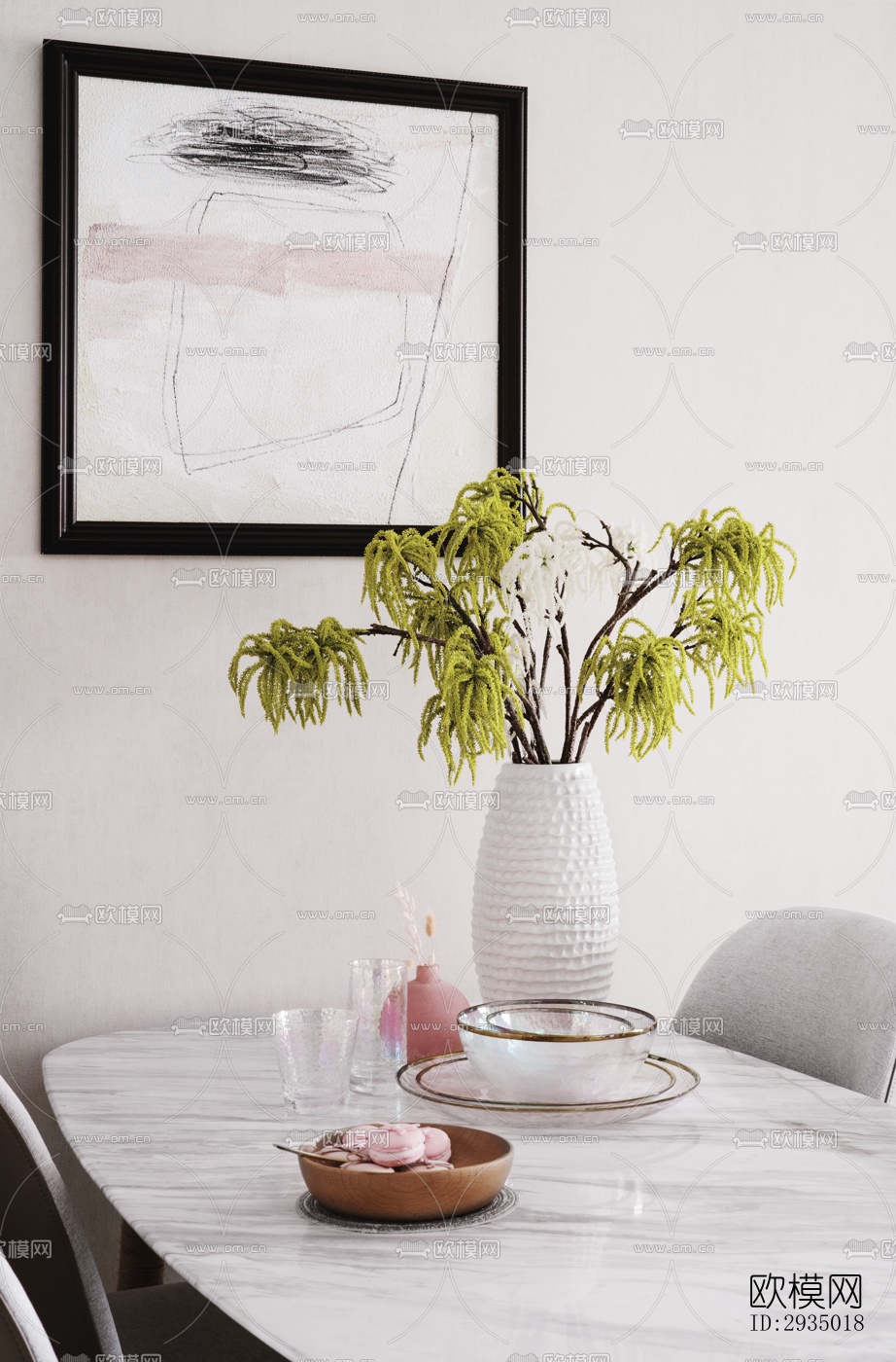 现代平层效果图下载（渲染图8）