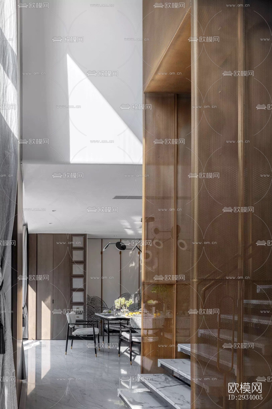 新中式别墅效果图下载（渲染图13）