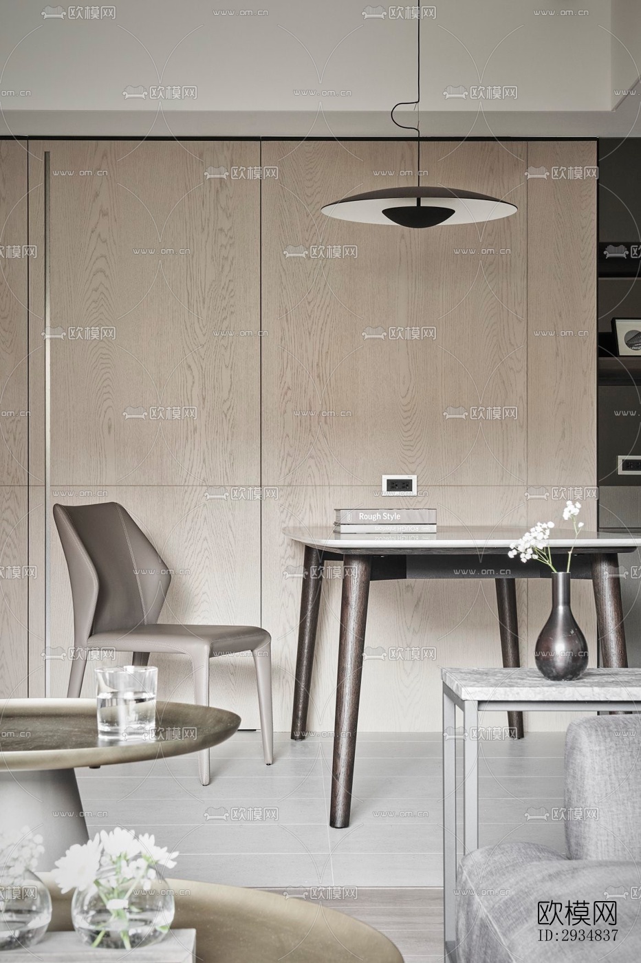 现代平层效果图下载（渲染图5）