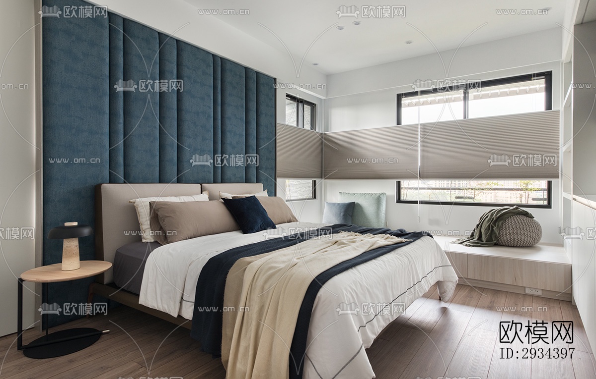 北欧平层效果图下载（渲染图12）