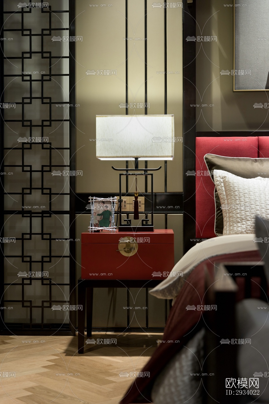 新中式别墅效果图下载（渲染图3）