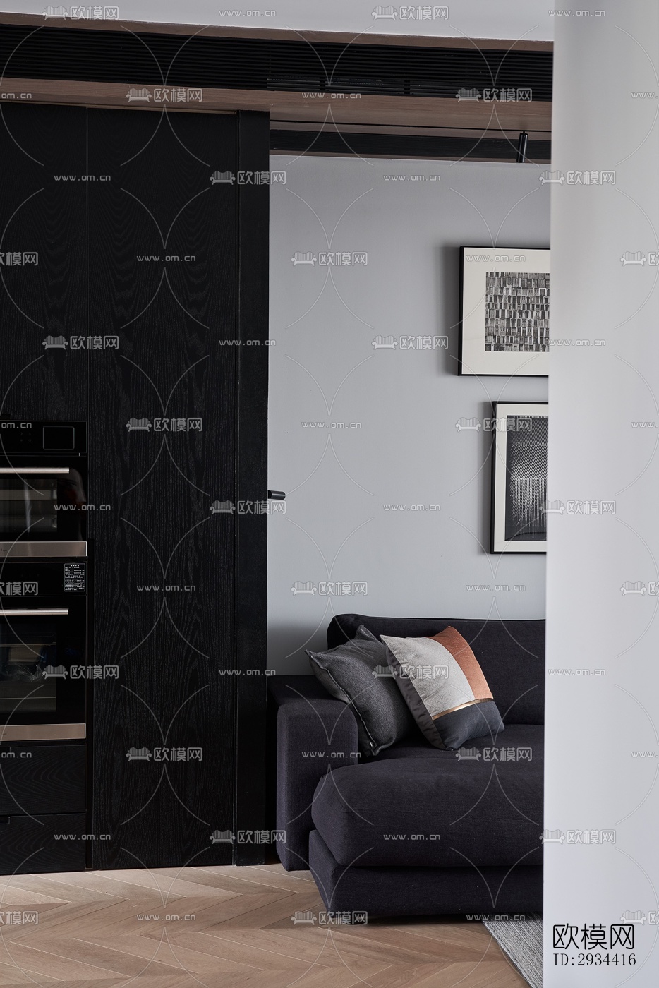 北欧平层效果图下载（渲染图6）