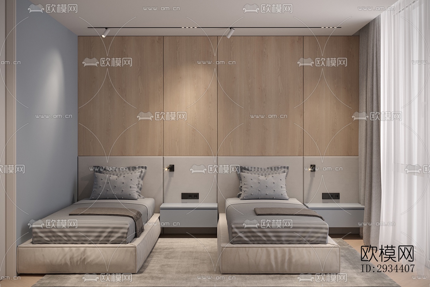 北欧平层效果图下载（渲染图11）