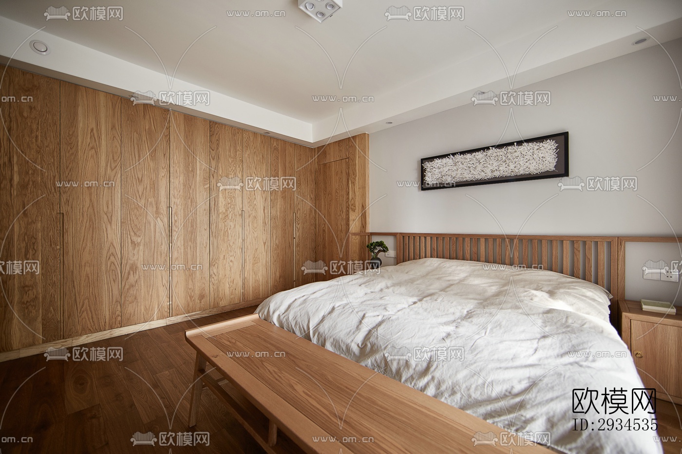 新中式平层效果图下载（渲染图7）