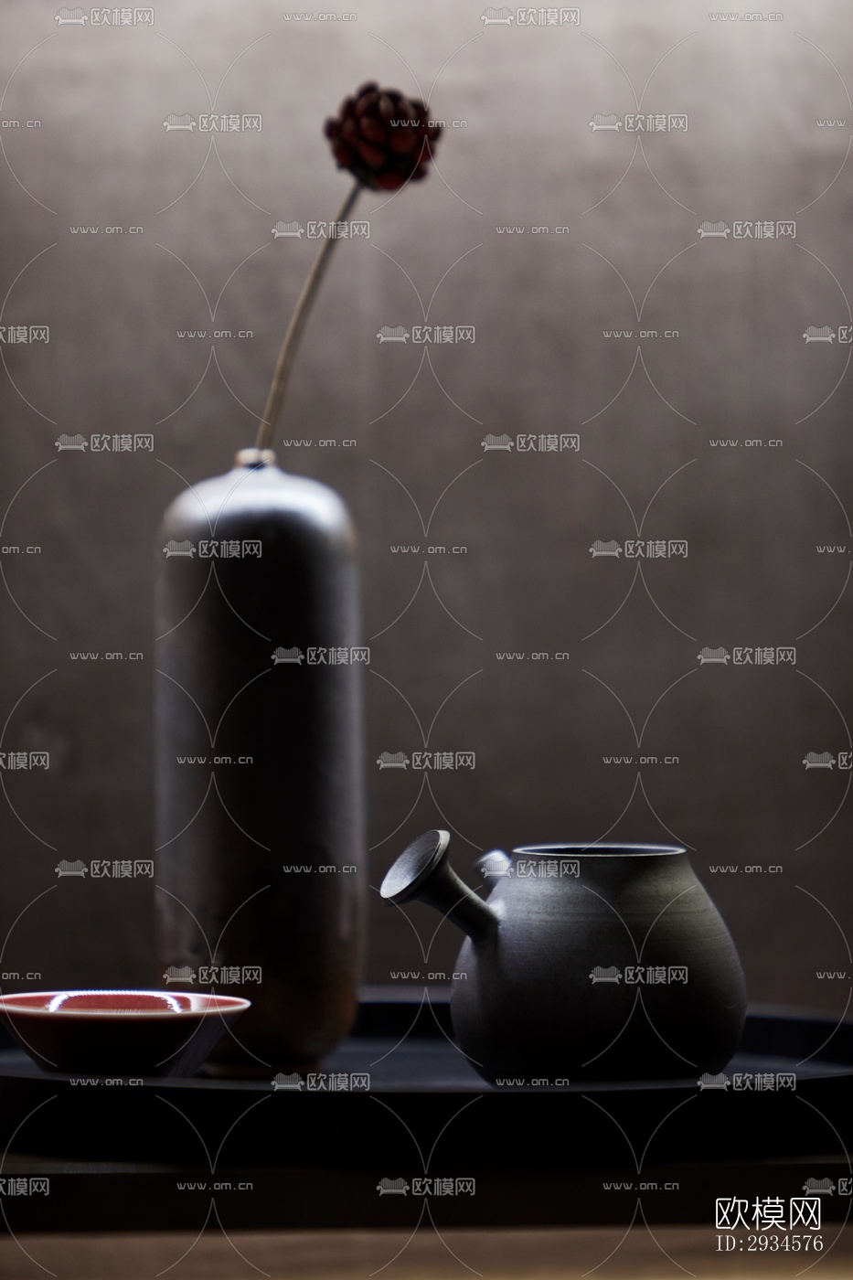 新中式平层效果图下载（渲染图13）