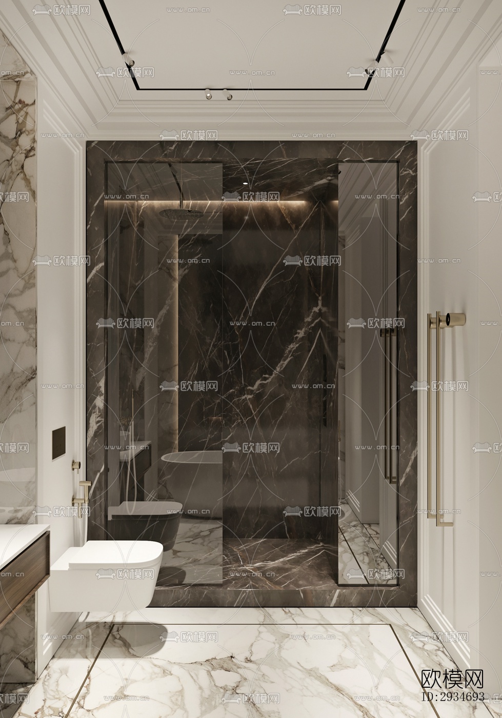 现代平层效果图下载（渲染图13）