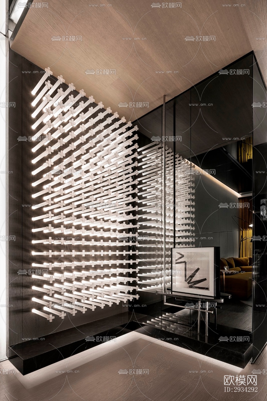 现代复式效果图下载（渲染图14）