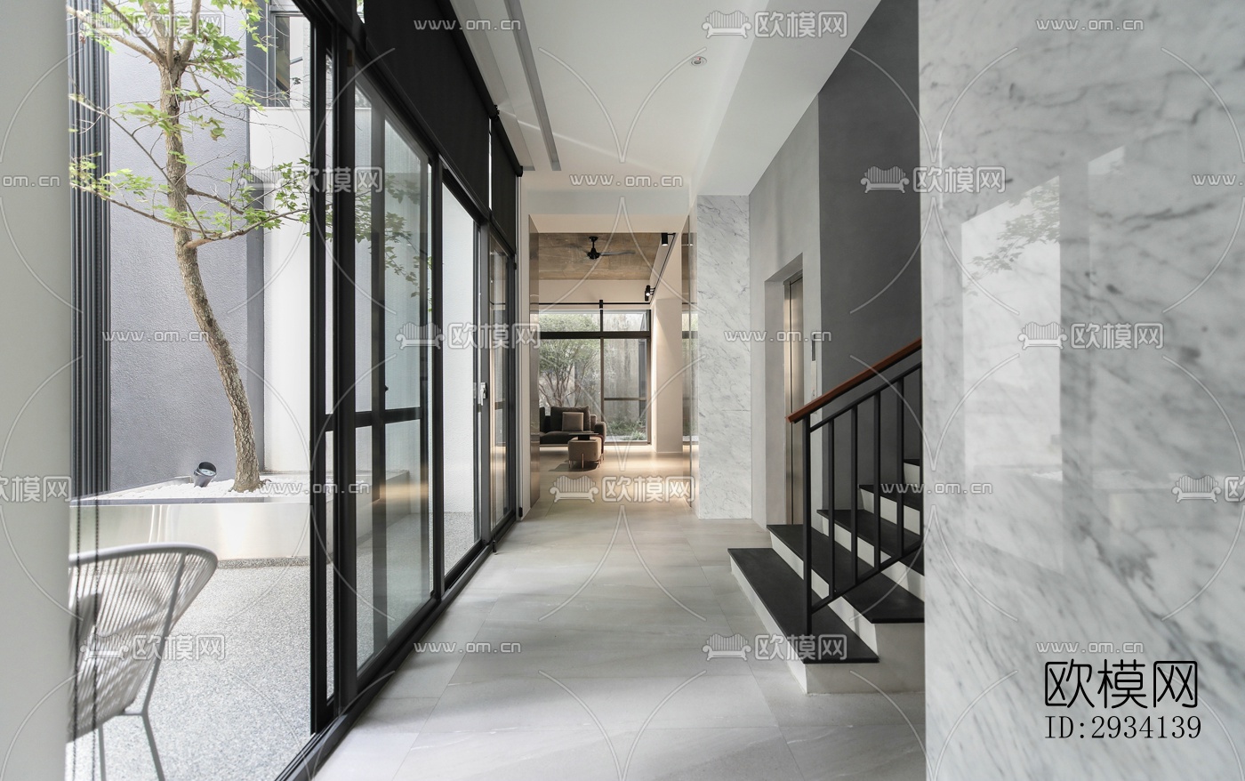 现代别墅效果图下载（渲染图18）