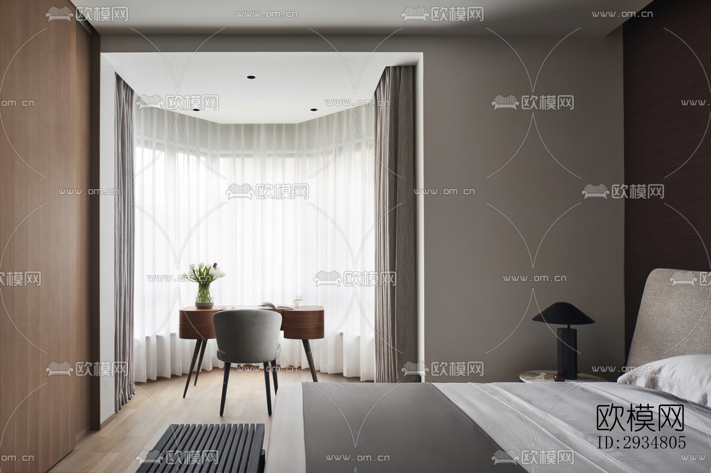 现代平层效果图下载（渲染图13）