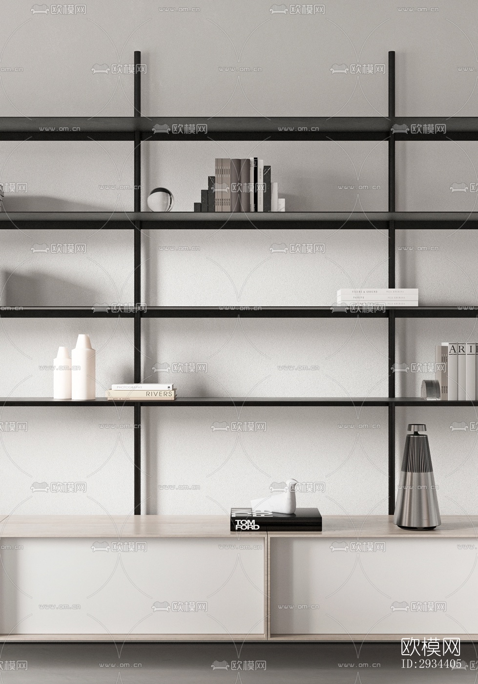 北欧平层效果图下载（渲染图2）