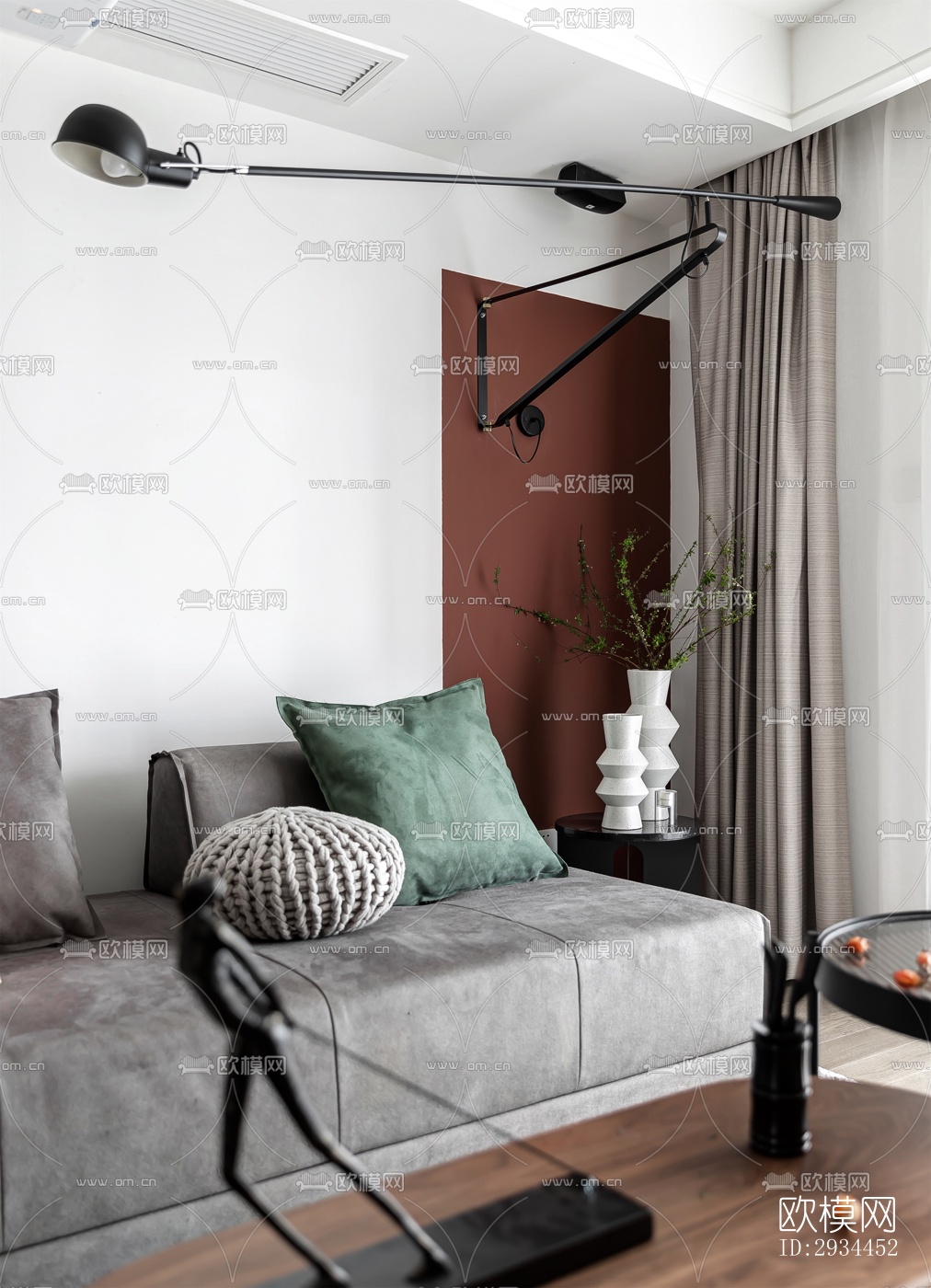 后现代平层效果图下载（渲染图9）