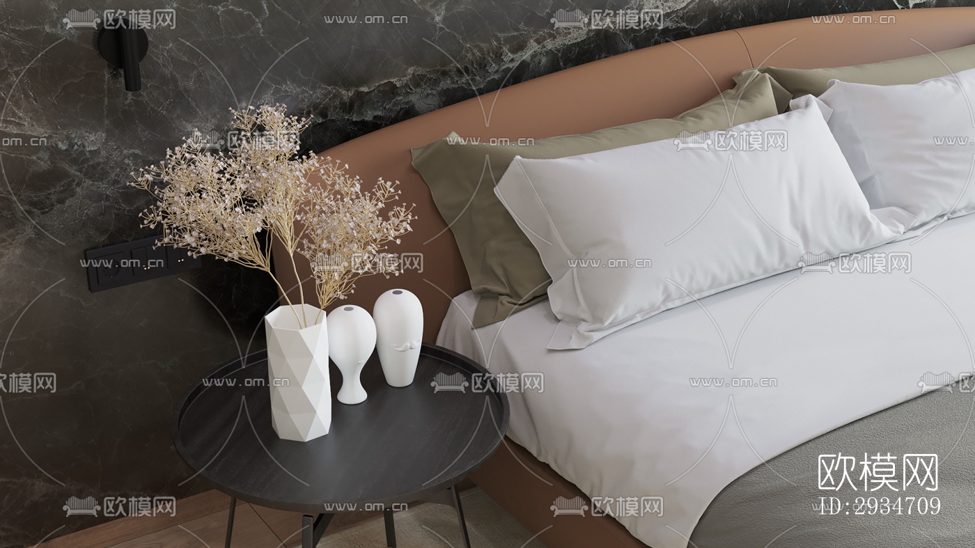 现代平层效果图下载（渲染图12）