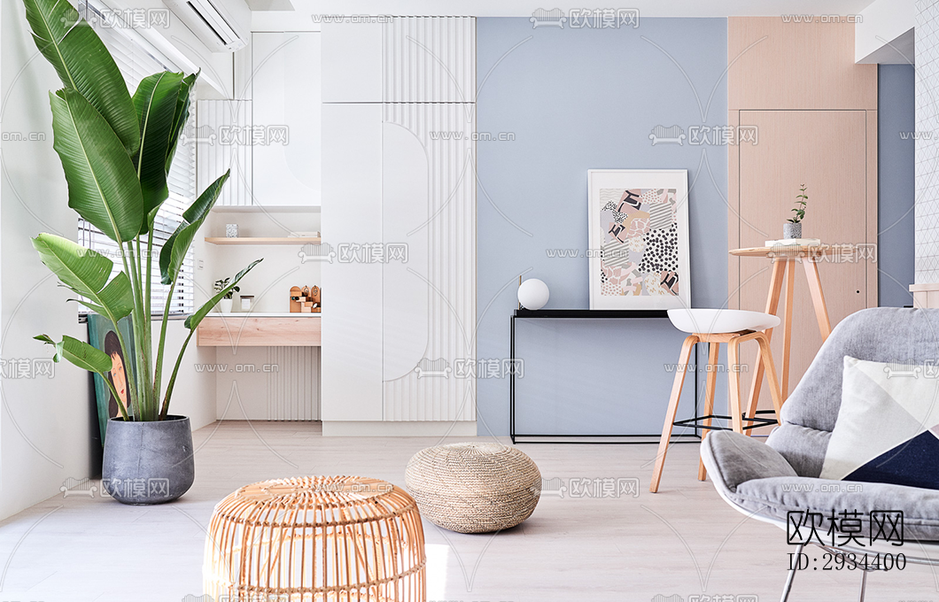 北欧平层效果图下载（渲染图17）