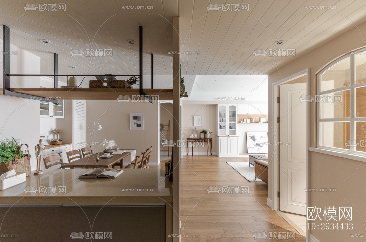 北欧平层效果图下载（渲染图5）