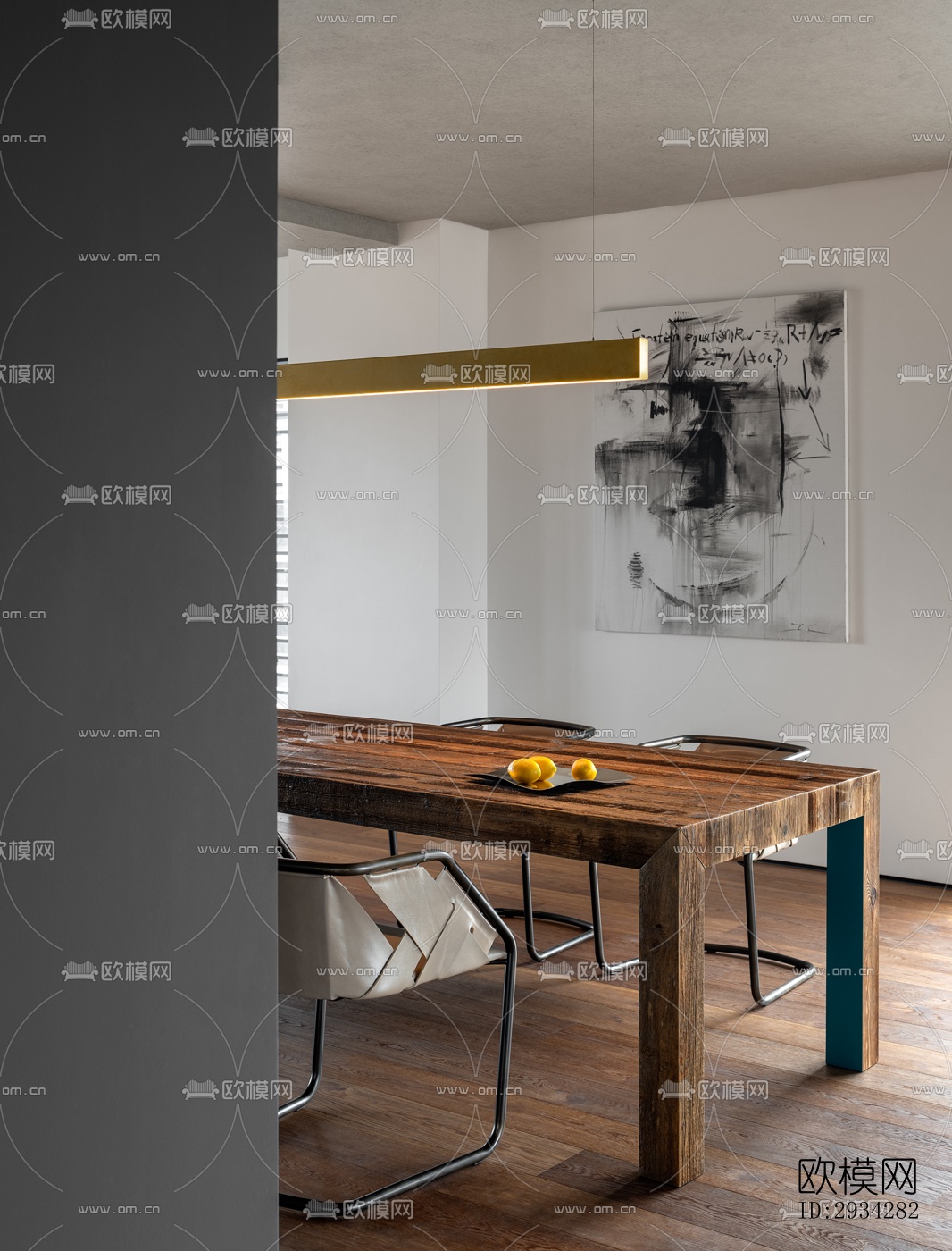 现代复式效果图下载（渲染图9）