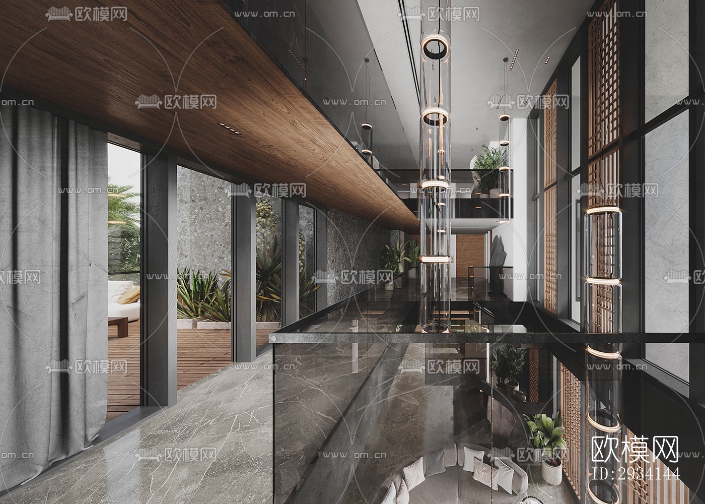 现代别墅效果图下载（渲染图5）