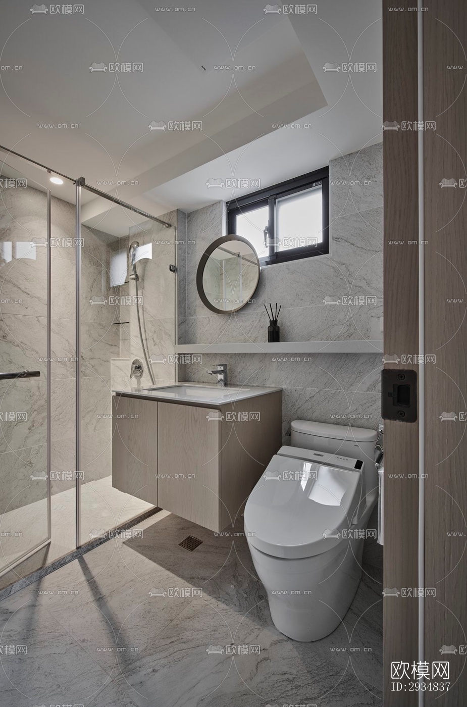 现代平层效果图下载（渲染图11）