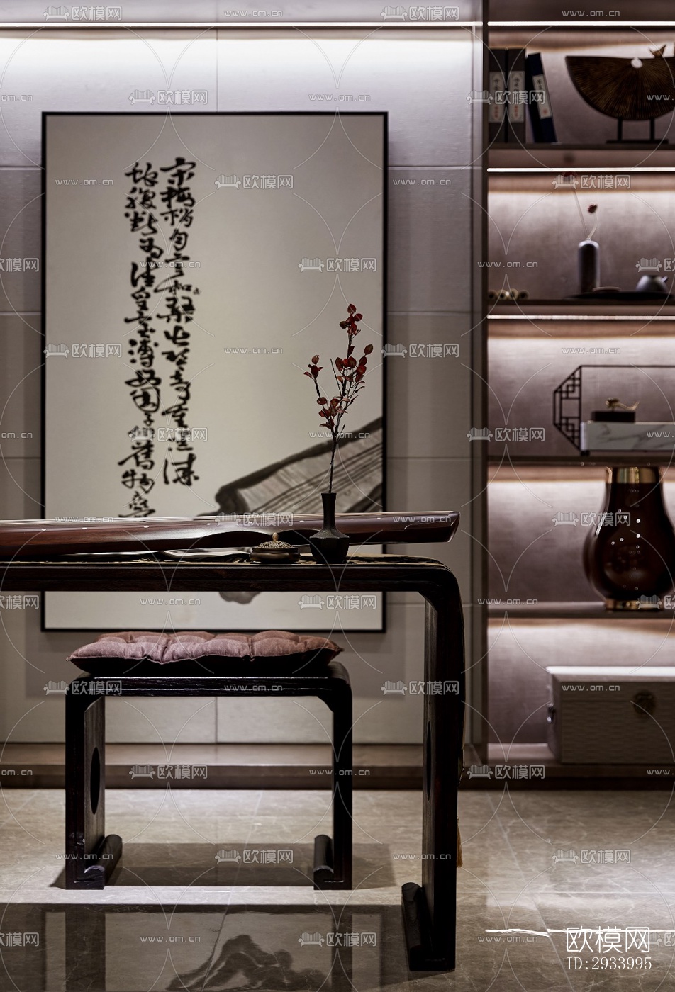 新中式别墅效果图下载（渲染图17）