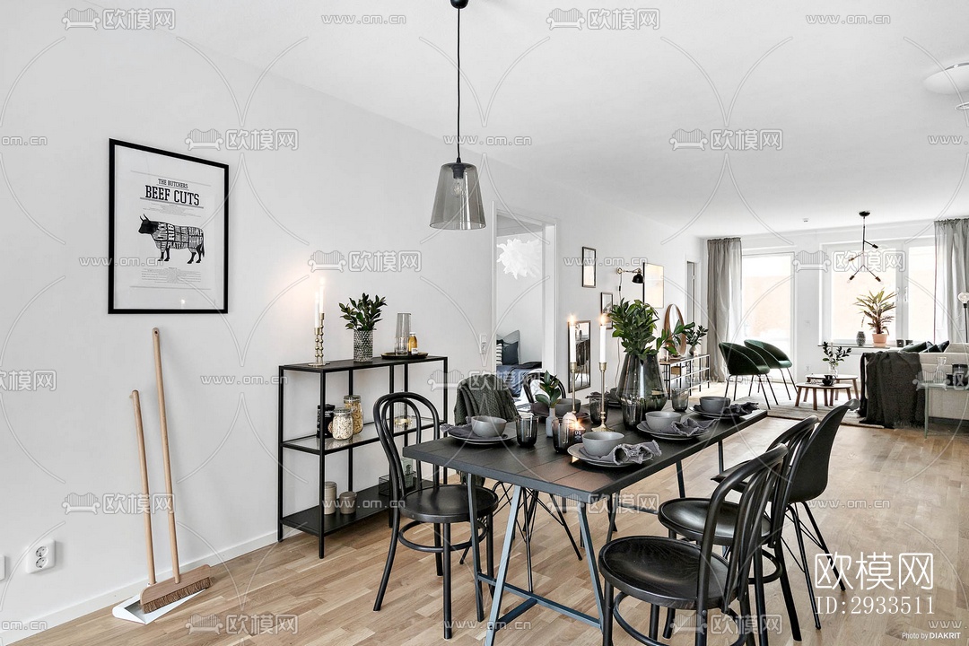 北欧公寓效果图下载（渲染图20）