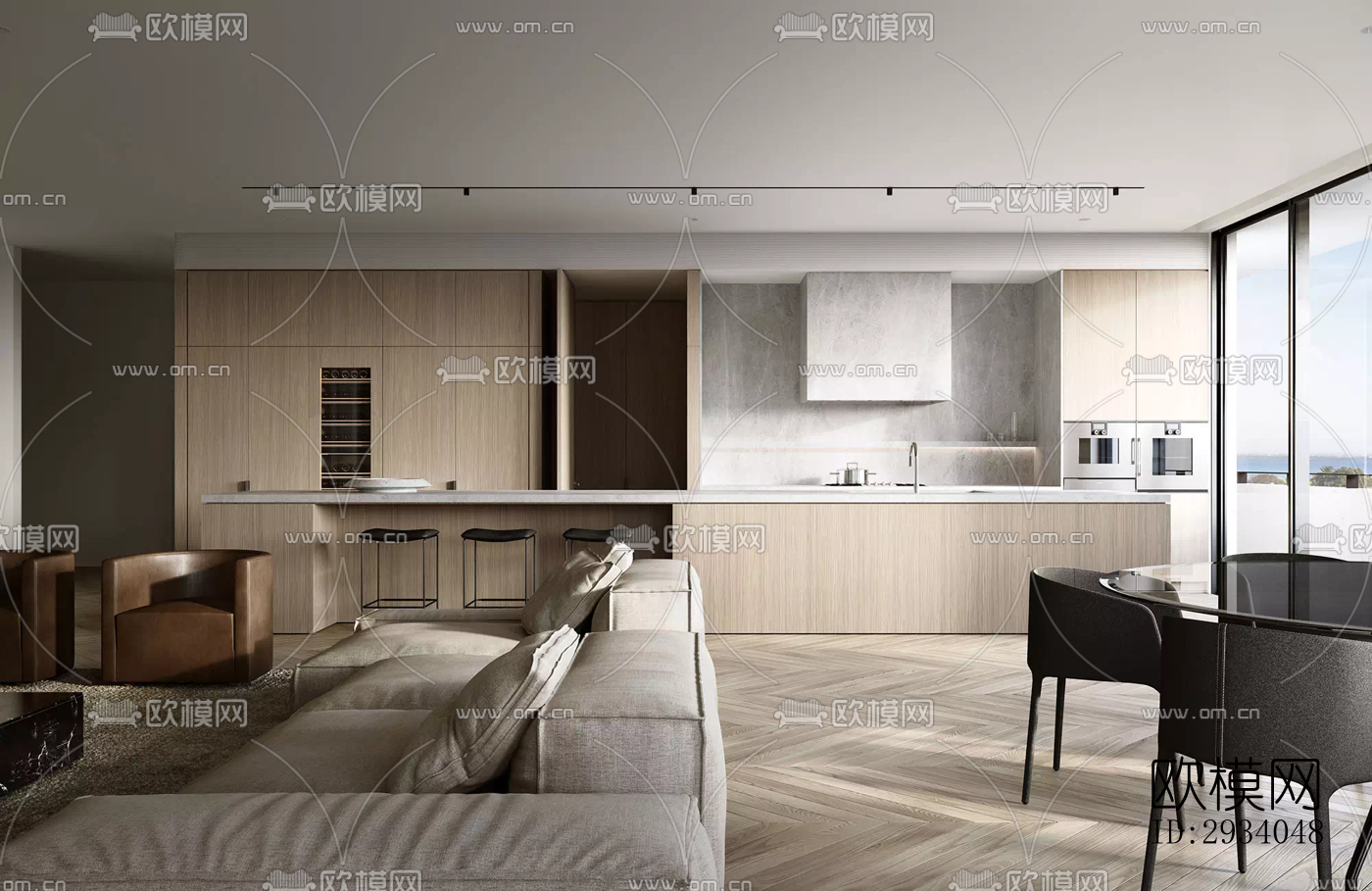 现代别墅效果图下载（渲染图6）