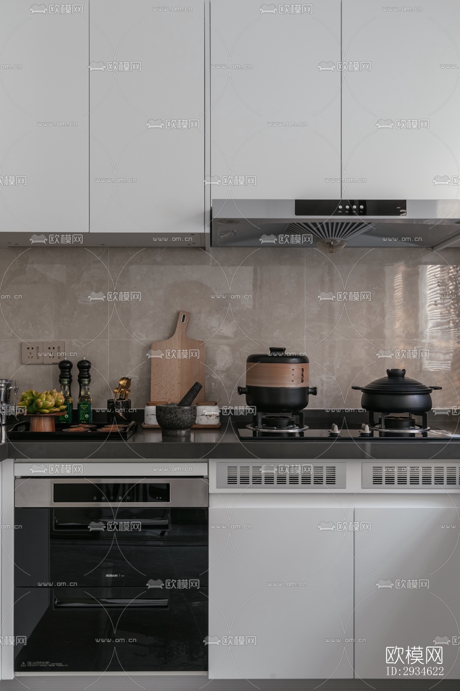 新中式平层效果图下载（渲染图10）