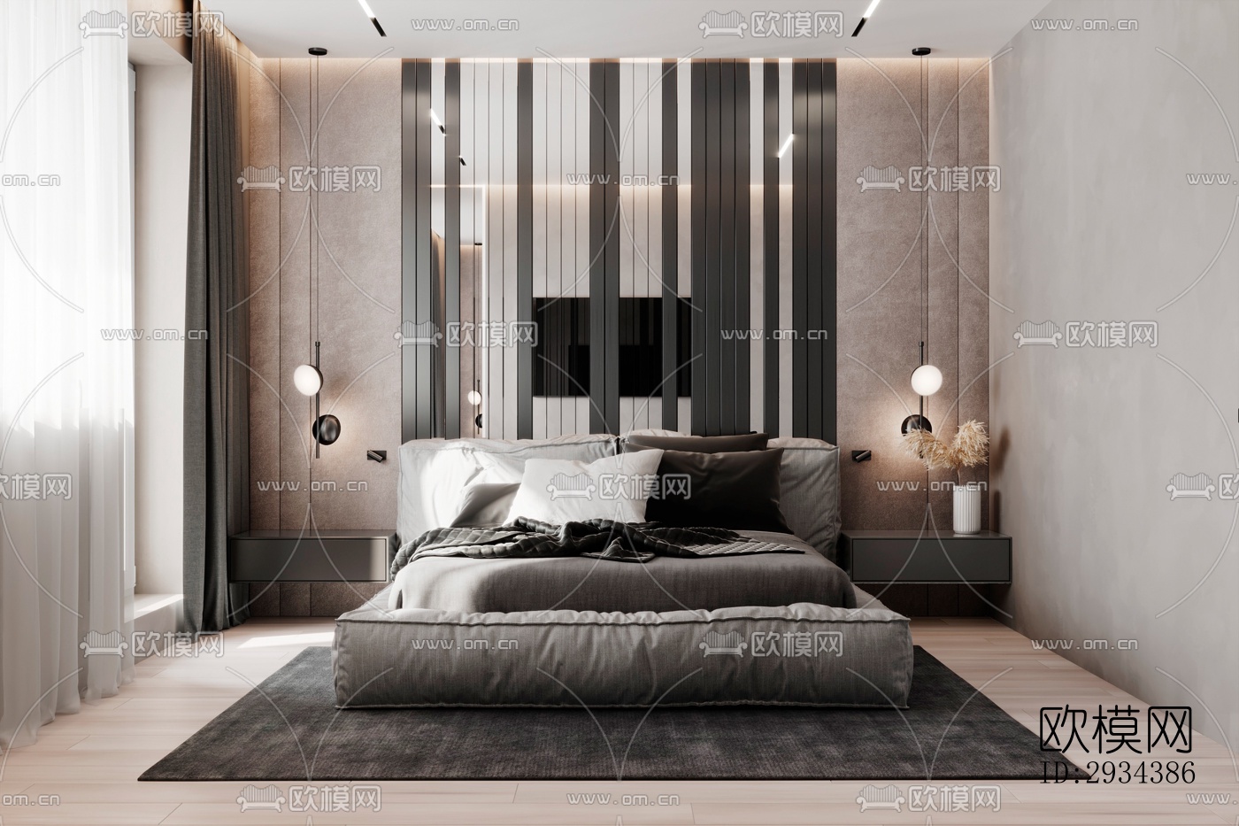 北欧平层效果图下载（渲染图5）