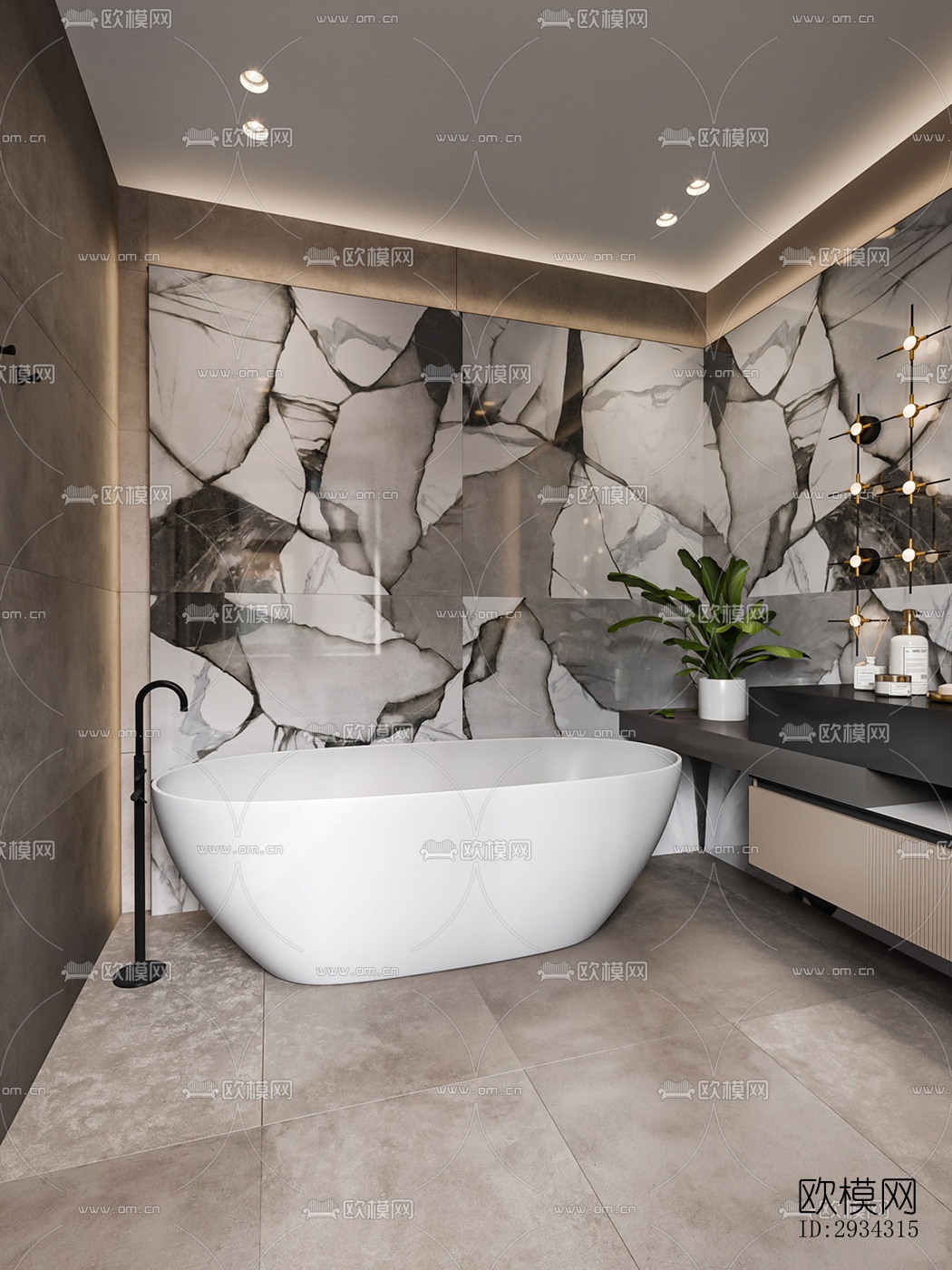 现代复式效果图下载（渲染图19）