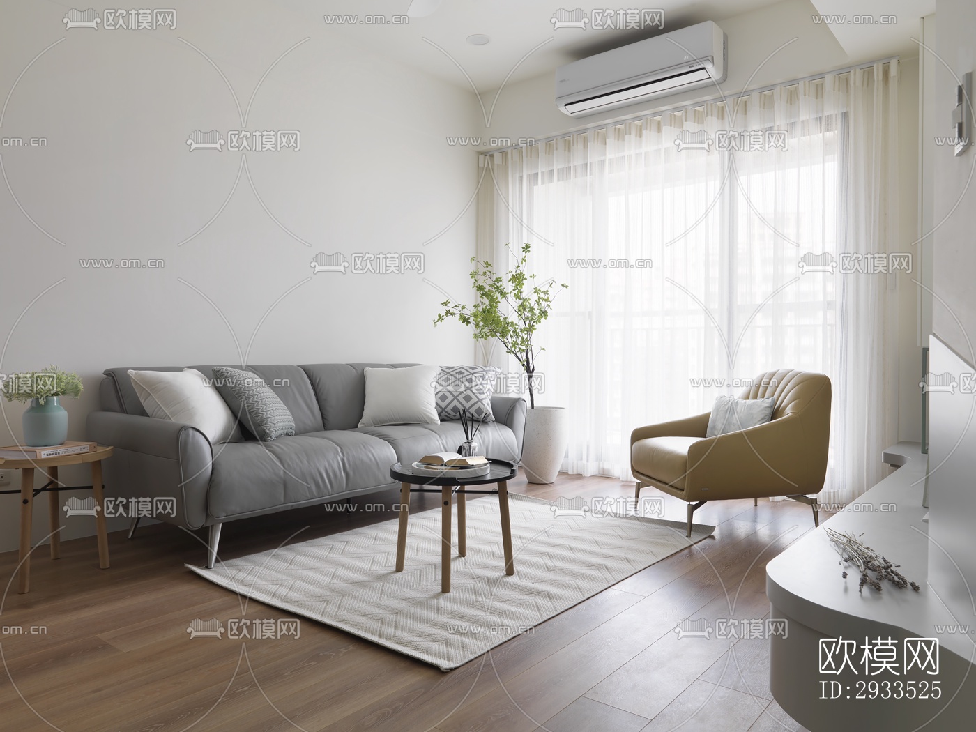 北欧公寓效果图下载（渲染图11）