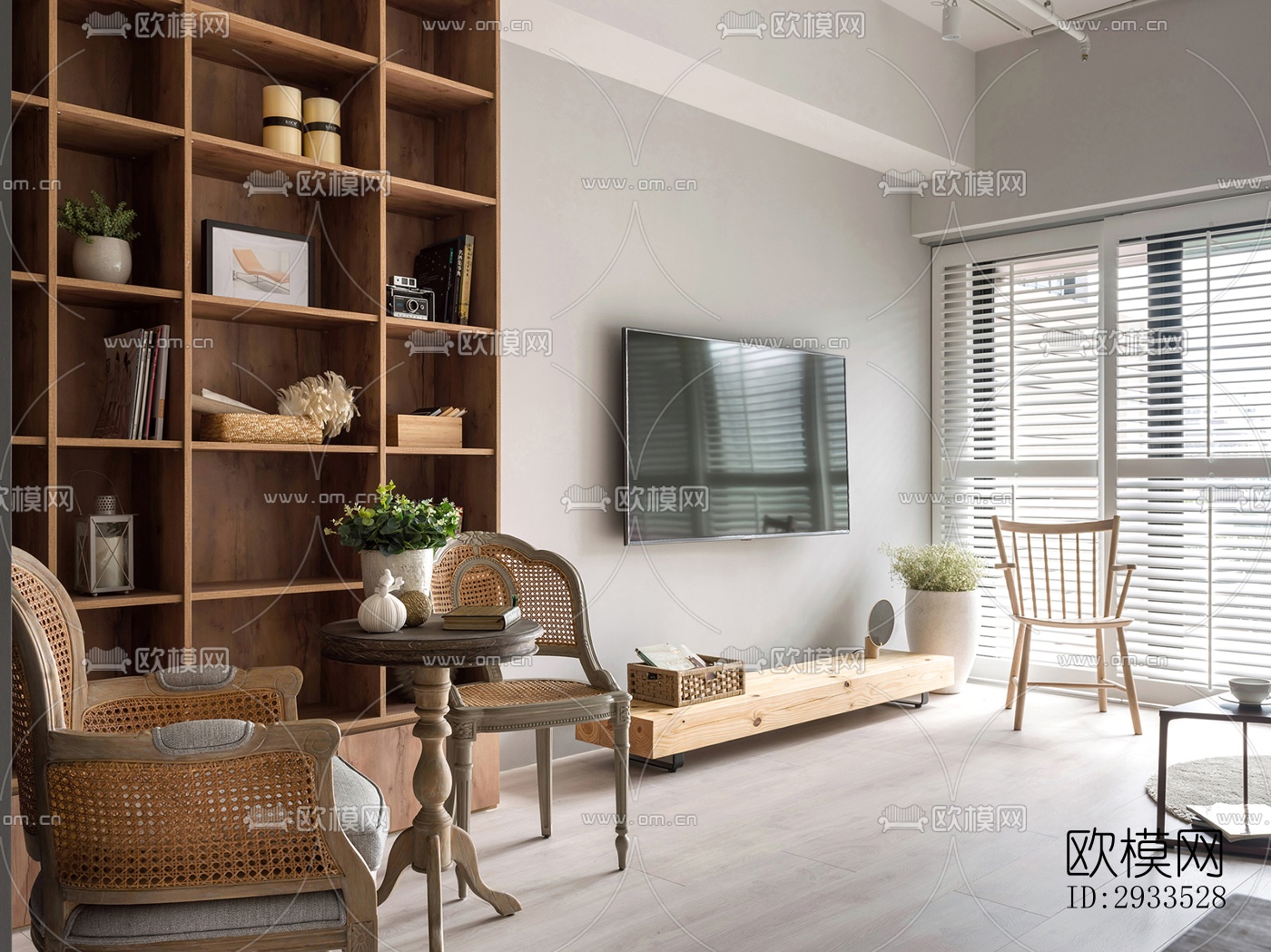 北欧公寓效果图下载（渲染图9）