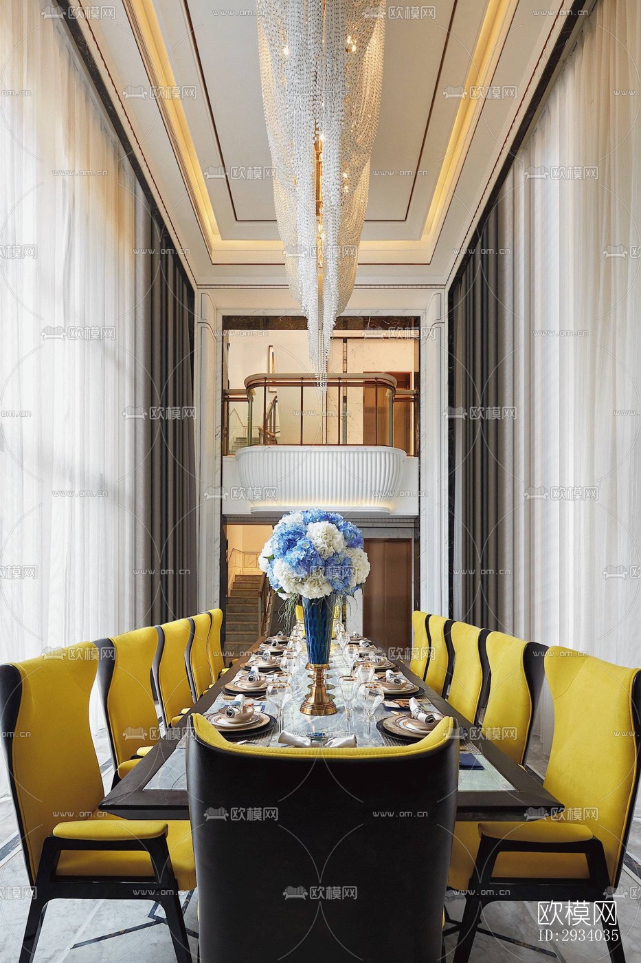 欧式别墅效果图下载（渲染图4）