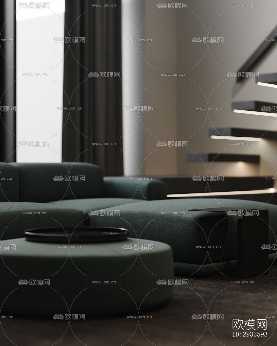 北欧公寓效果图下载（渲染图10）