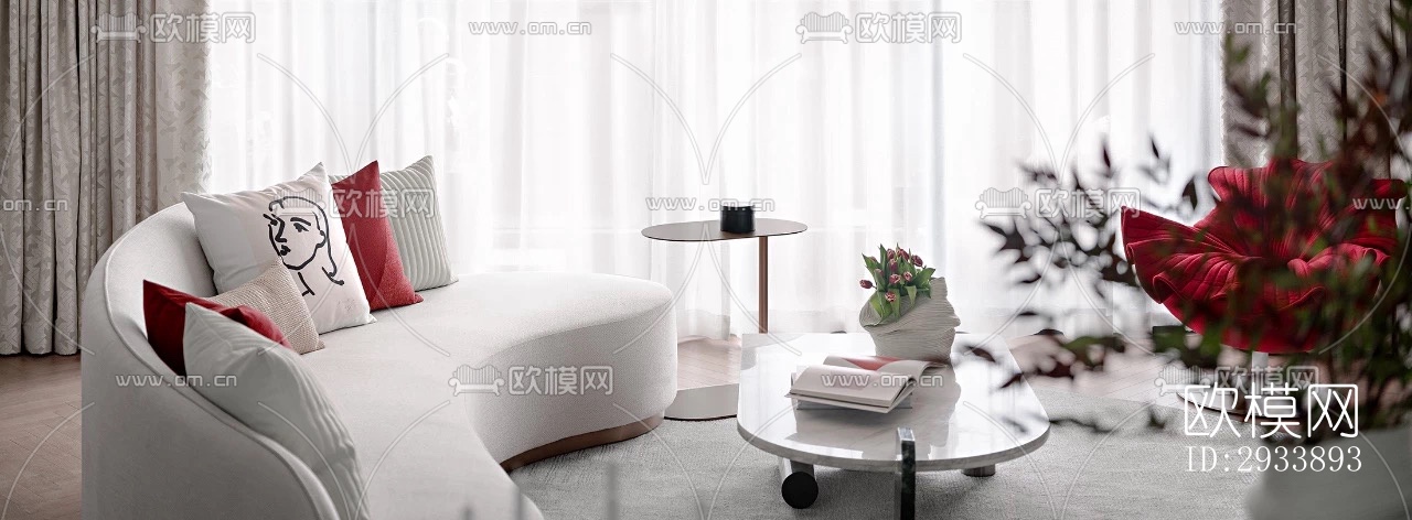 新中式别墅效果图下载（渲染图13）