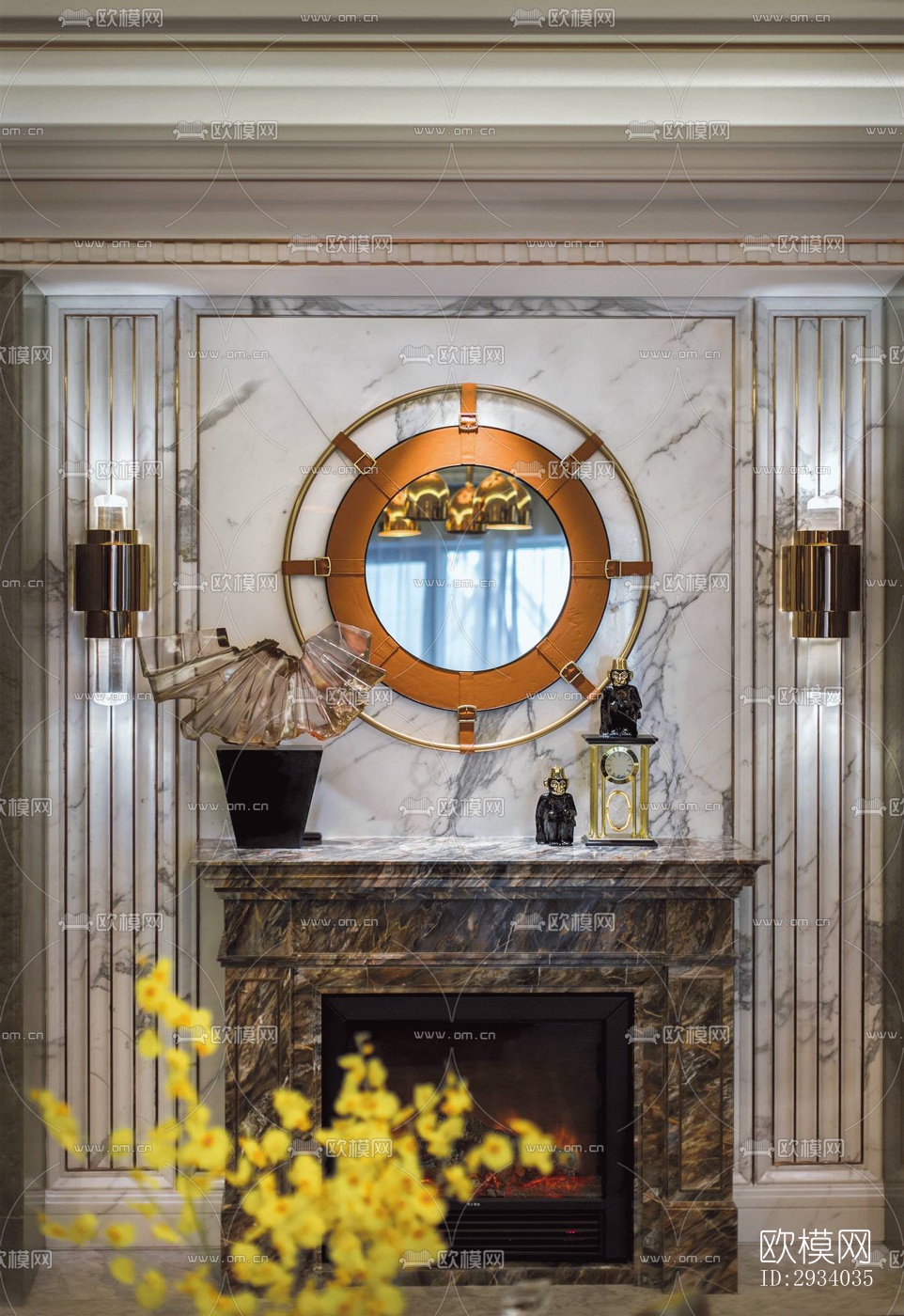 欧式别墅效果图下载（渲染图9）