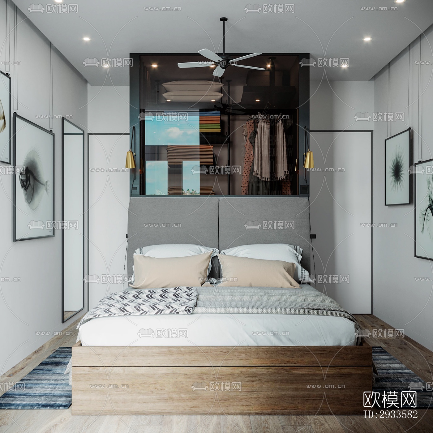 北欧公寓效果图下载（渲染图4）