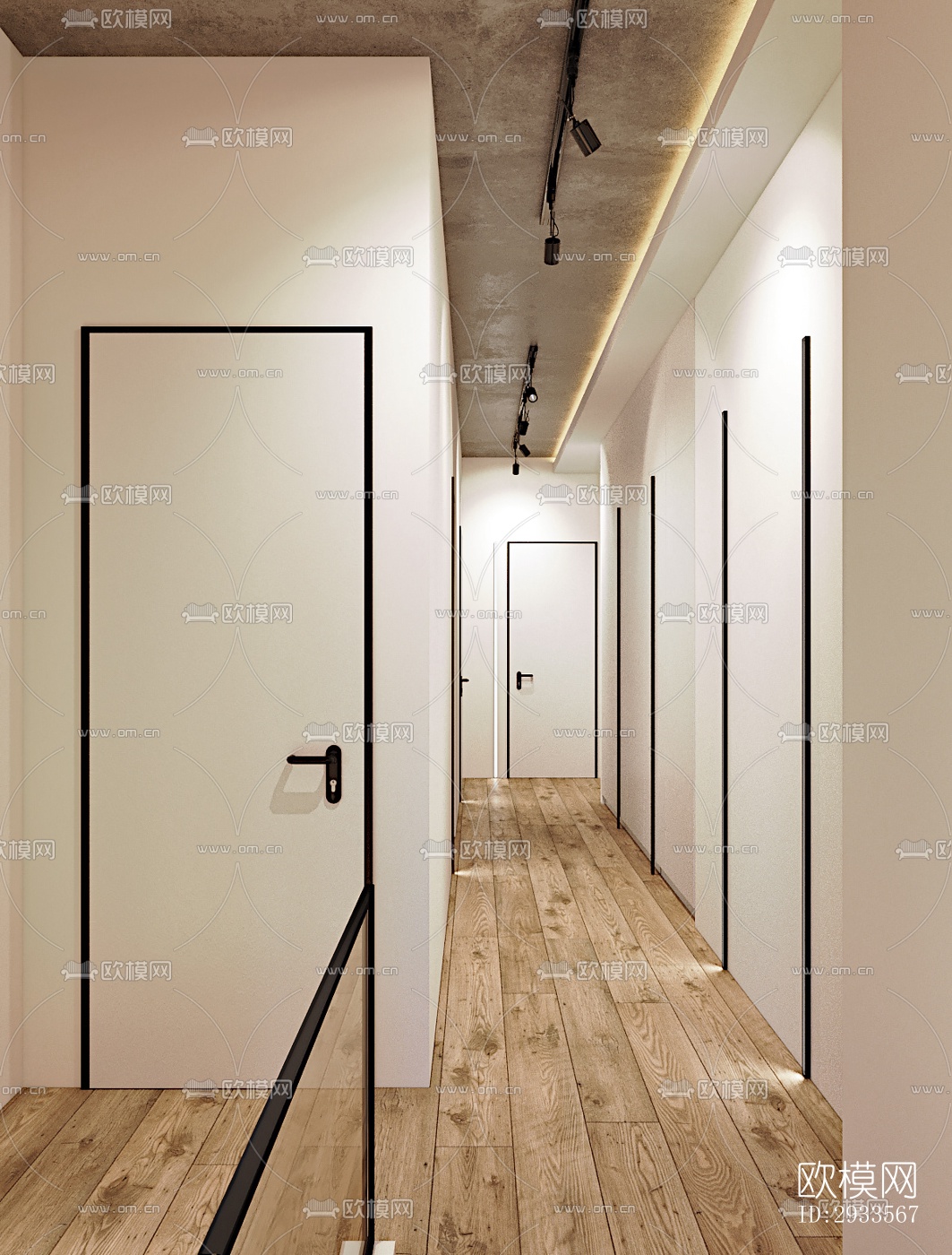 北欧公寓效果图下载（渲染图1）