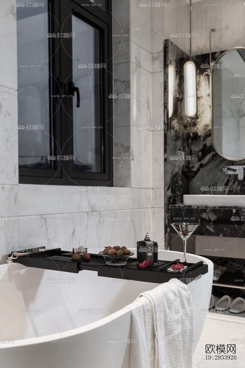 新中式别墅效果图下载（渲染图14）