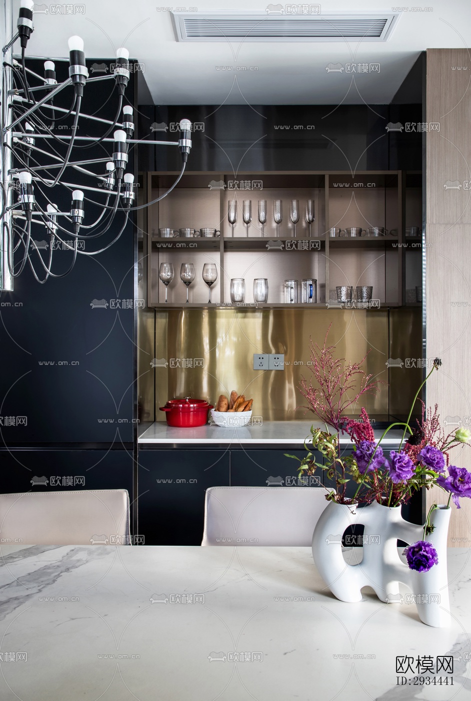 后现代平层效果图下载（渲染图11）