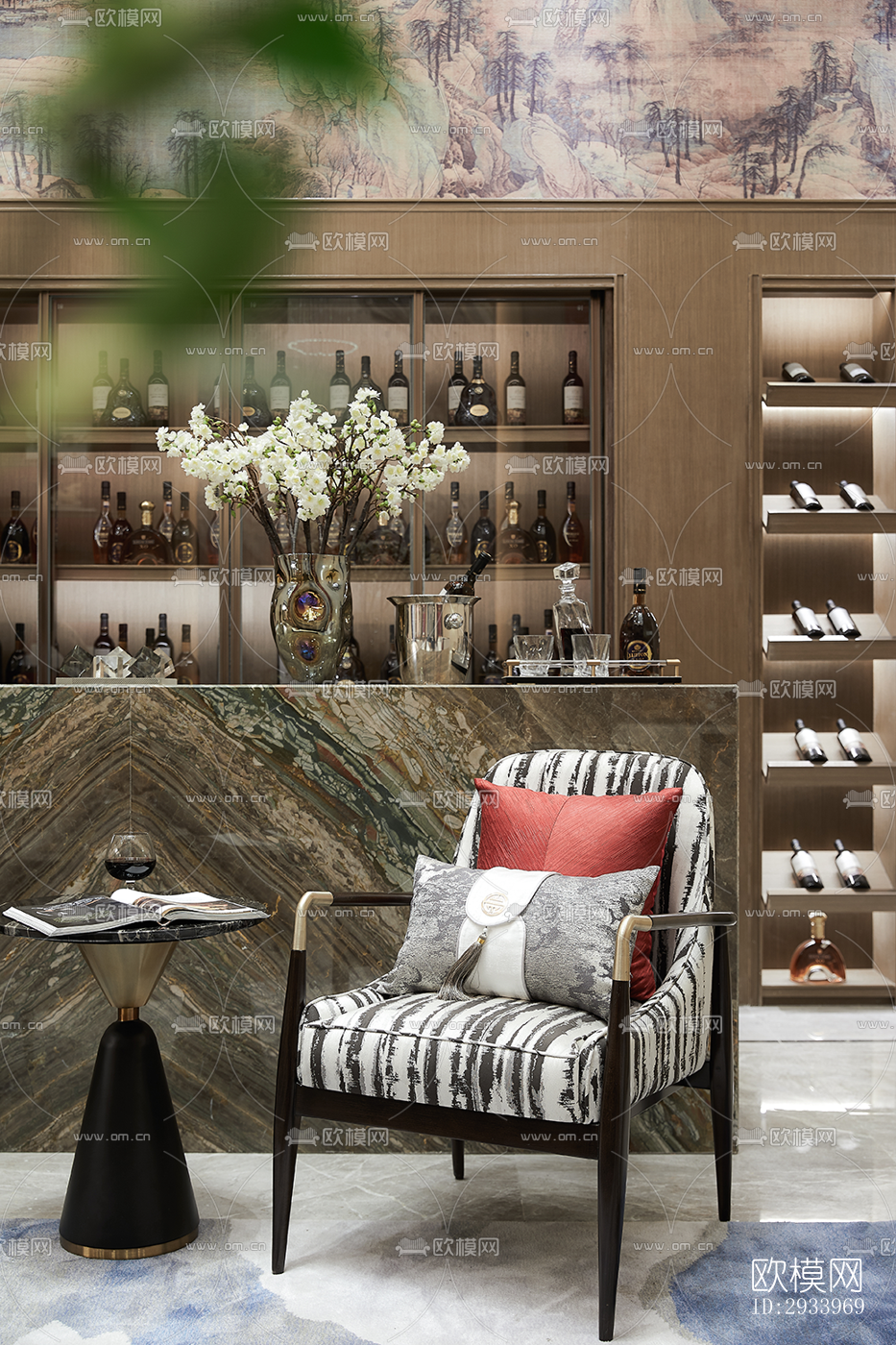 新中式别墅效果图下载（渲染图14）