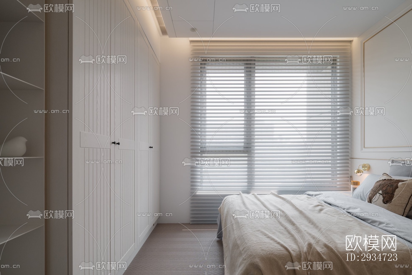 现代平层效果图下载（渲染图14）