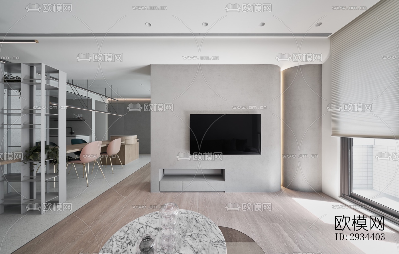 北欧平层效果图下载（渲染图14）