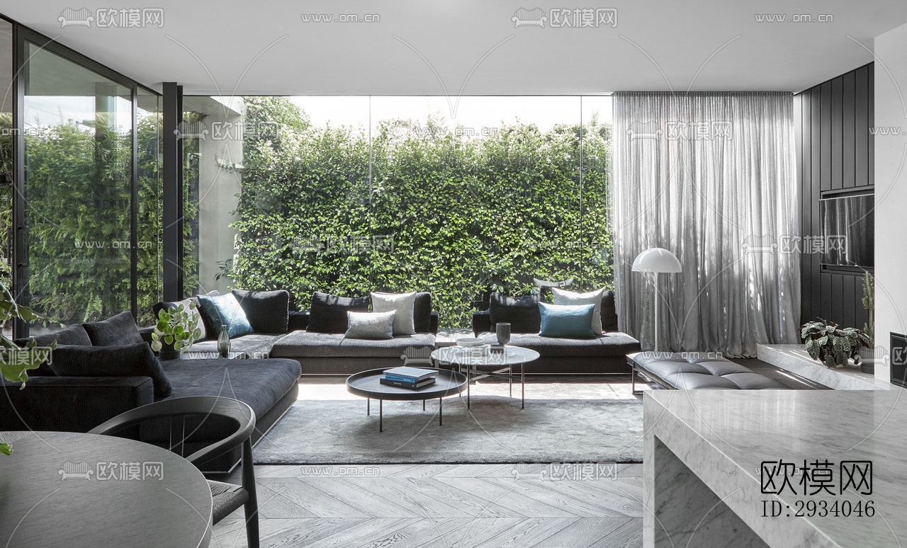 现代别墅效果图下载（渲染图9）