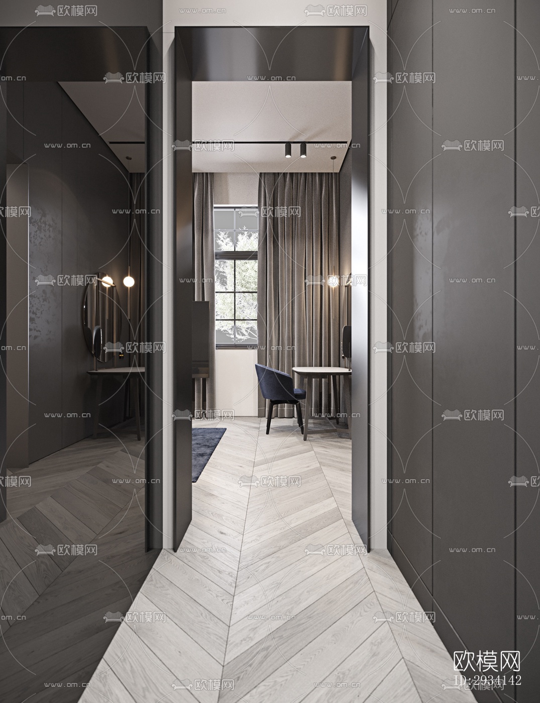 现代别墅效果图下载（渲染图16）