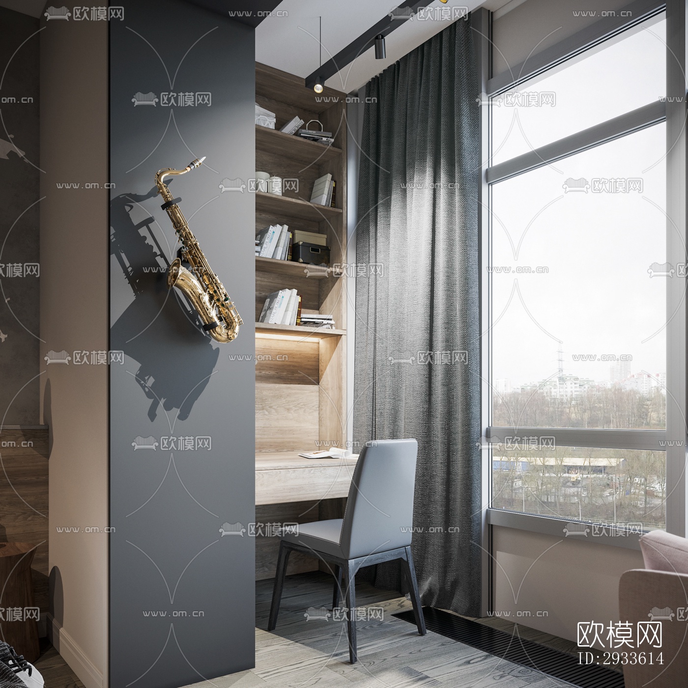 北欧公寓效果图下载（渲染图6）