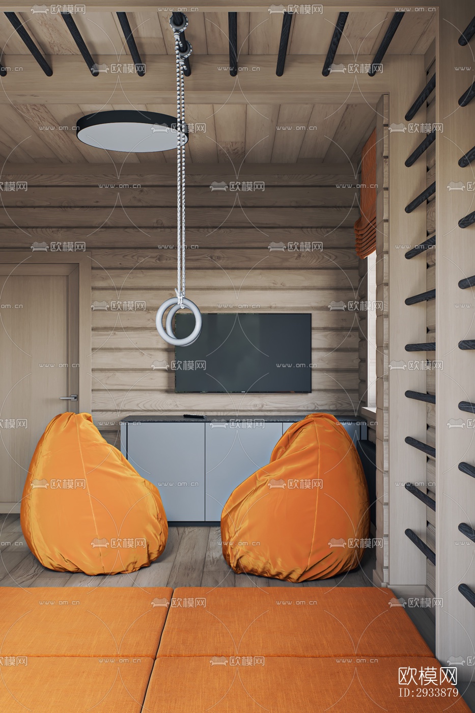 北欧别墅效果图下载（渲染图3）