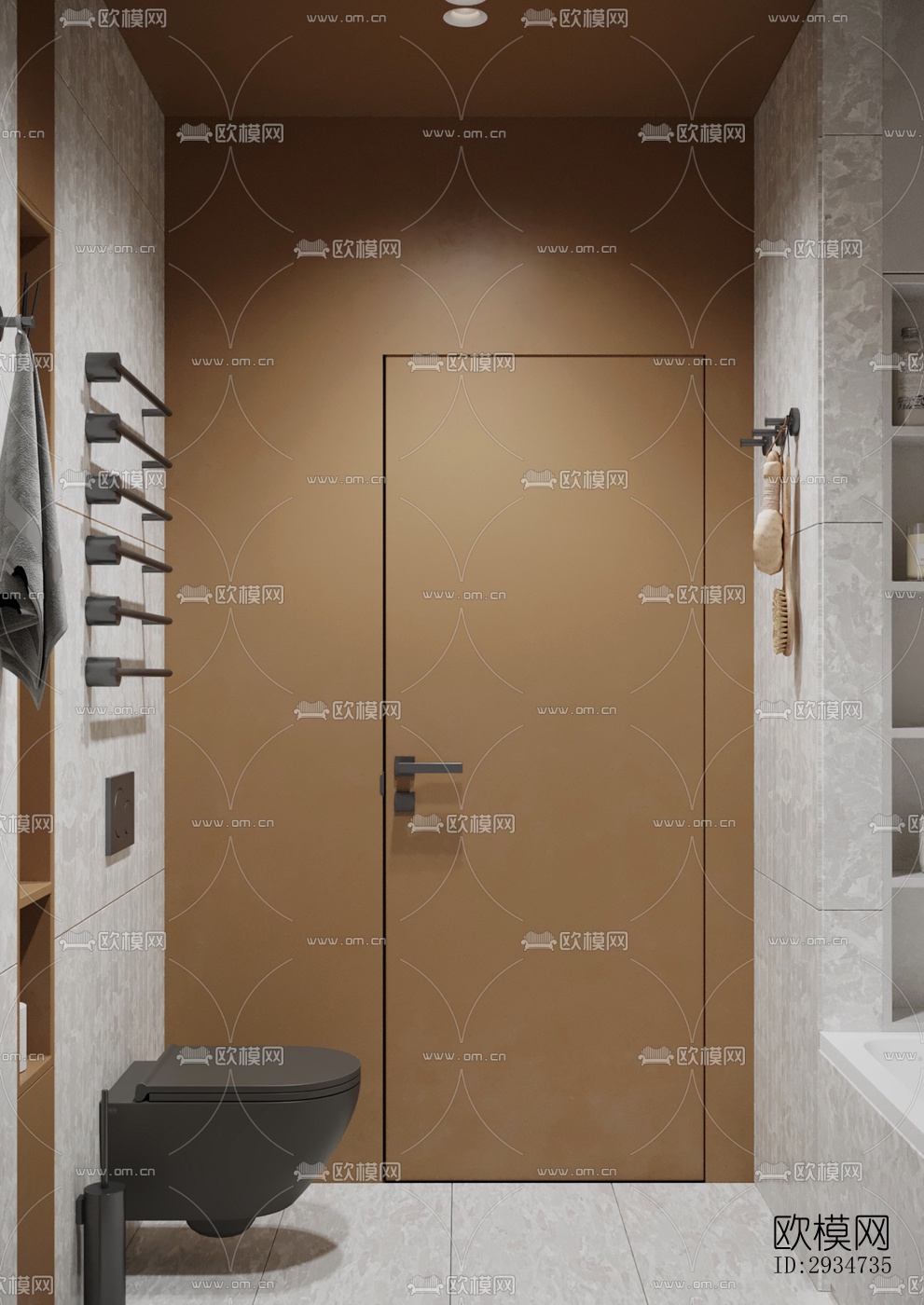 现代平层效果图下载（渲染图20）